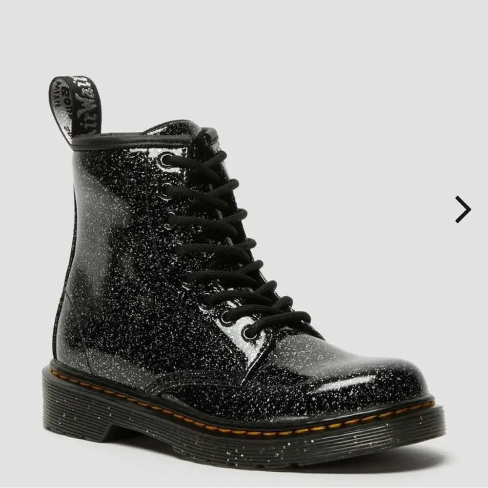 Doc Martens JUNIOR 1460 GLITTER LACE UP BOOTS 4
